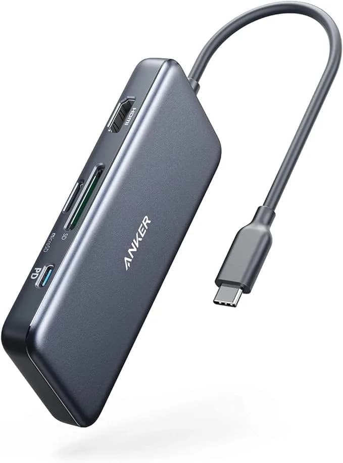 Anker USB C Hub, 7-in-1 Multi-Port Hub with 4K HDMI, SD Card Reader, 2 USB-A & 1 USB-C Ports, 85W PD Pass-Through, 5 Gbps Data Transfer - view 4