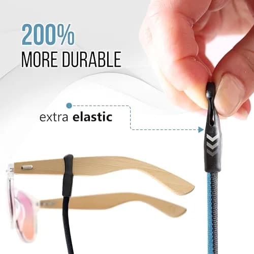 SIGONNA Eyeglass Holder Strap 68.5cm (27") | Adjustable Neck Strap for Men & Women, Secure Fit for All Eyewear thumbnail 3