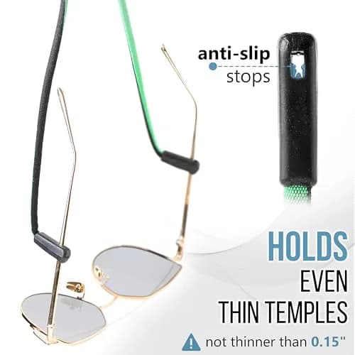 SIGONNA Eyeglass Holder Strap 68.5cm (27") | Adjustable Neck Strap for Men & Women, Secure Fit for All Eyewear thumbnail 4