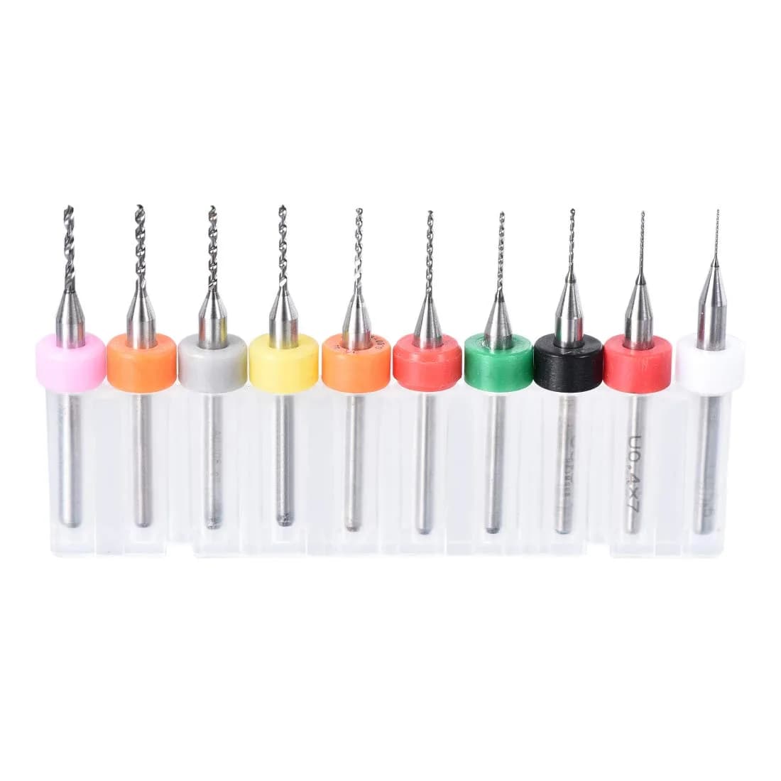uxcell PCB Drill Bits 0.3mm-1.2mm Tungsten Carbide 3mm Shank Set (10 Pcs) | Precision Micro Drills for Electronics — 38mm / 1-1/2" (approx.)