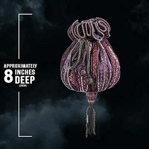 The Noble Collection Hermione Granger Bag Prop Replica Purple/Gold/Silver 21cm (0.69ft) | Officially Authorized Warner Bros. Replica thumbnail 5