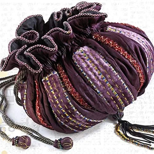 The Noble Collection Hermione Granger Bag Prop Replica Purple/Gold/Silver 21cm (0.69ft) | Officially Authorized Warner Bros. Replica thumbnail 2