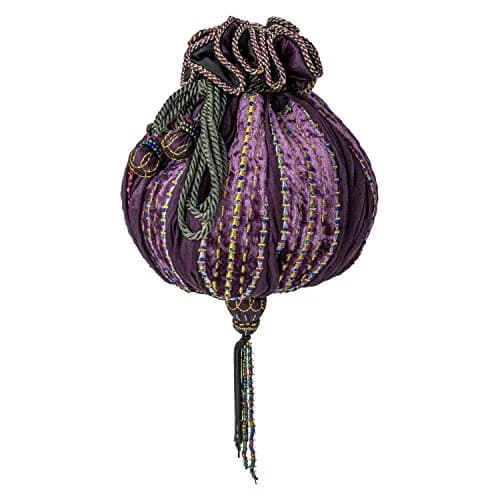 The Noble Collection Hermione Granger Bag Prop Replica Purple/Gold/Silver 21cm (0.69ft) | Officially Authorized Warner Bros. Replica thumbnail 3