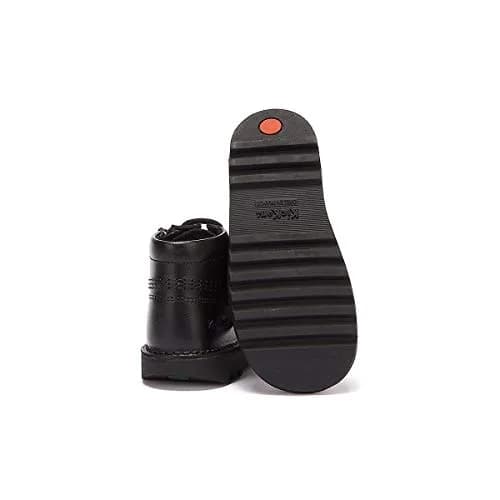 Kickers Infant Kick Hi Zip Boots Black 2 | Classic Leather Baby Boot with Zip & Lace Closure thumbnail 6