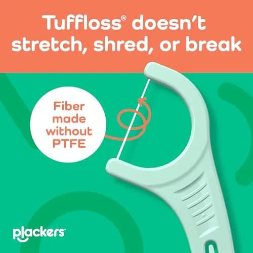 Plackers Micro Line Floss Picks, Intense Mint, 150 Count | PTFE-Free, Strong & Refreshing thumbnail 6