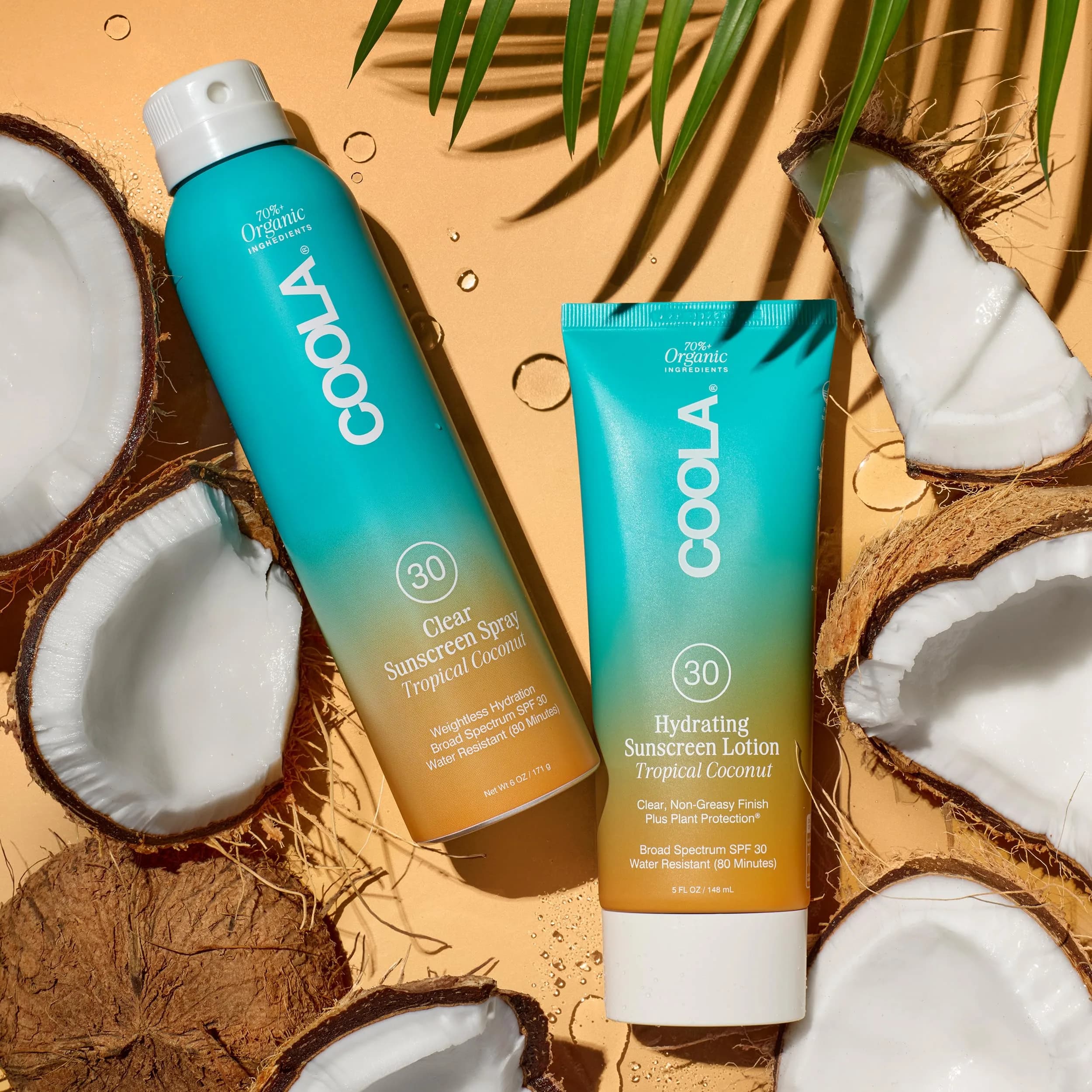 COOLA Organic Sunscreen SPF 30 Continuous Spray Tropical Coconut 175ml (6 Fl Oz) | Dermatologist Tested Vegan Gluten Free - view 8