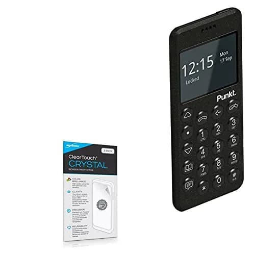 BoxWave Screen Protector for Punkt MP02 | Crystal Clear HD Film, Reusable, 2-Pack thumbnail 1