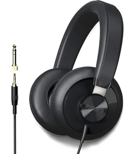 PHILIPS SHP6000 Wired Headphones Over Ear High Resolution Deep Bass | Studio Monitor & Mixing DJ Headset thumbnail 1