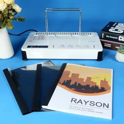 RAYSON Black Thermal Binding Covers 1/4 Inch (6mm) | 25 Pack Holds 55 Sheets thumbnail 7