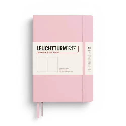 LEUCHTTURM1917 Notebook Hardcover Medium A5-251 Numbered Pages for Writing and Journaling (Powder, Ruled) | Premium A5 Journal for Daily Reflection thumbnail 1
