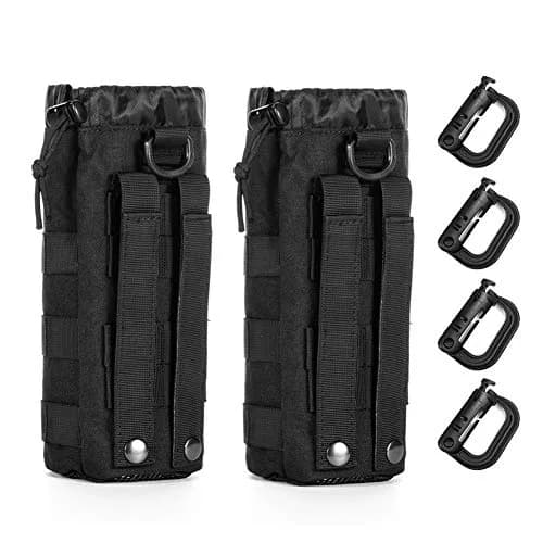 R.SASR Tactical Drawstring Molle Water Bottle Holder Pouch 23.5cm (9.45in) | Fits 0.5L Bottles thumbnail 1
