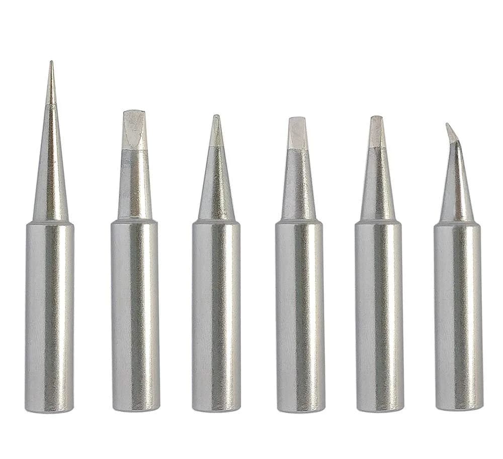 ShineNow T18 Soldering Iron Tips 6pcs Combo Set | Hakko FX-888D FX-888 FX8801 FX-600 Compatible — 6pcs tip set