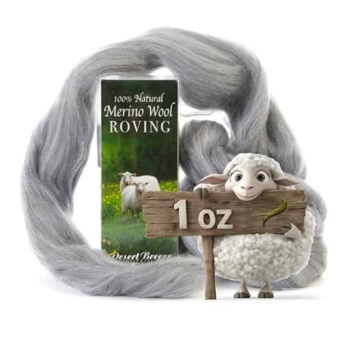 Desert Breeze Distributing Merino Wool Roving 1 oz | Fine Needle Felting & Spinning thumbnail 1