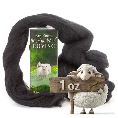 Desert Breeze Distributing Merino Wool Roving 1 oz | Fine Needle Felting & Spinning thumbnail 1