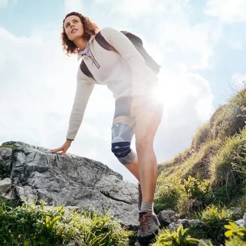 Bauerfeind GenuTrain Knee Brace Size 4 Titanium | FDA Approved Medical Grade Support for Pain Relief thumbnail 8