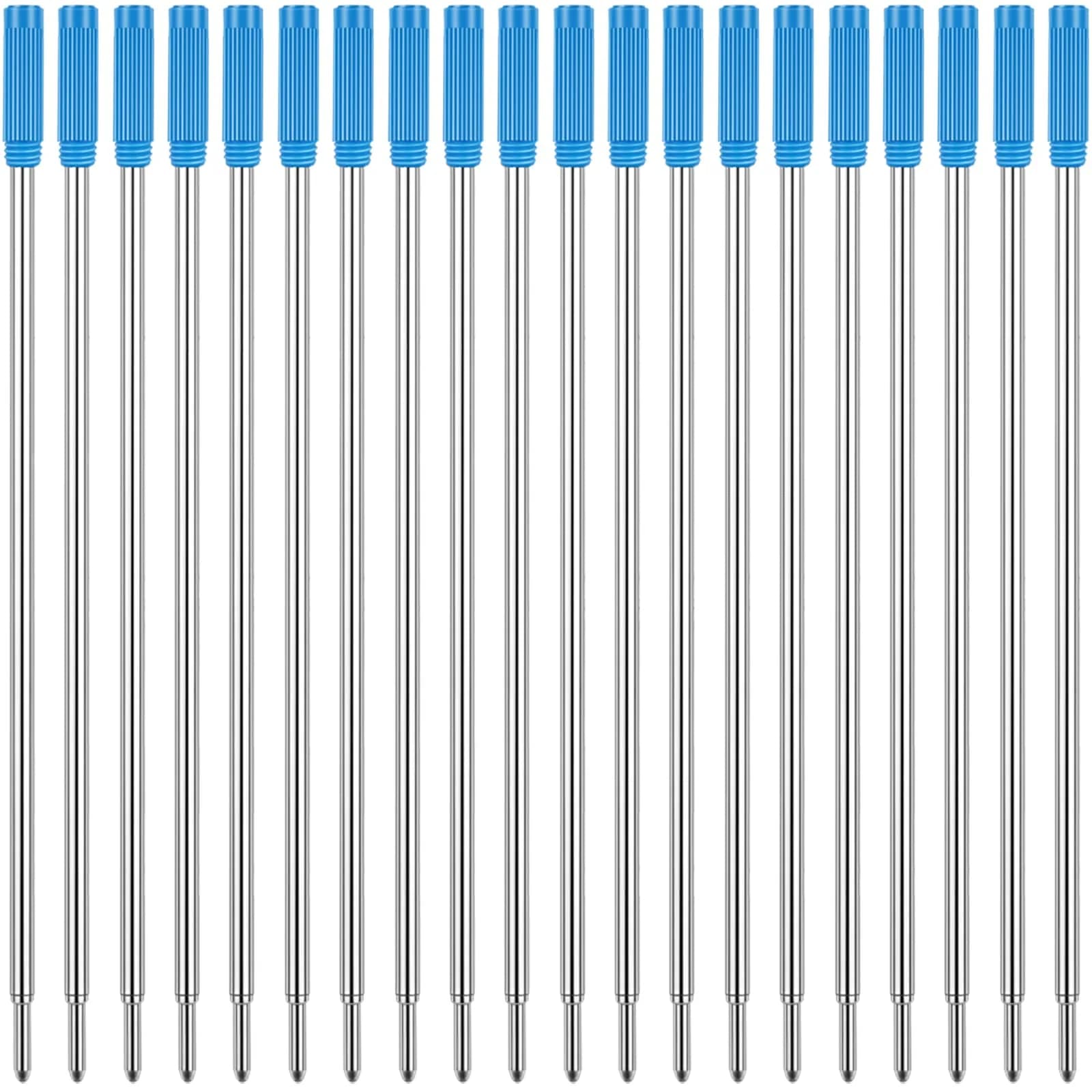 Unibene Cross Compatible Ballpoint Pen Refills 20 Pack, 1.0mm Medium Point - Blue, Smooth German Ink — Blue for Cross