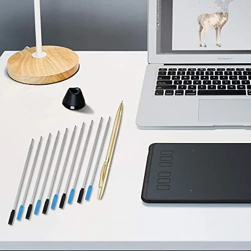 Unibene Cross Compatible Ballpoint Pen Refills 20 Pack | Medium Point, German Ink, Smooth Writing (4.3'' Length) thumbnail 5