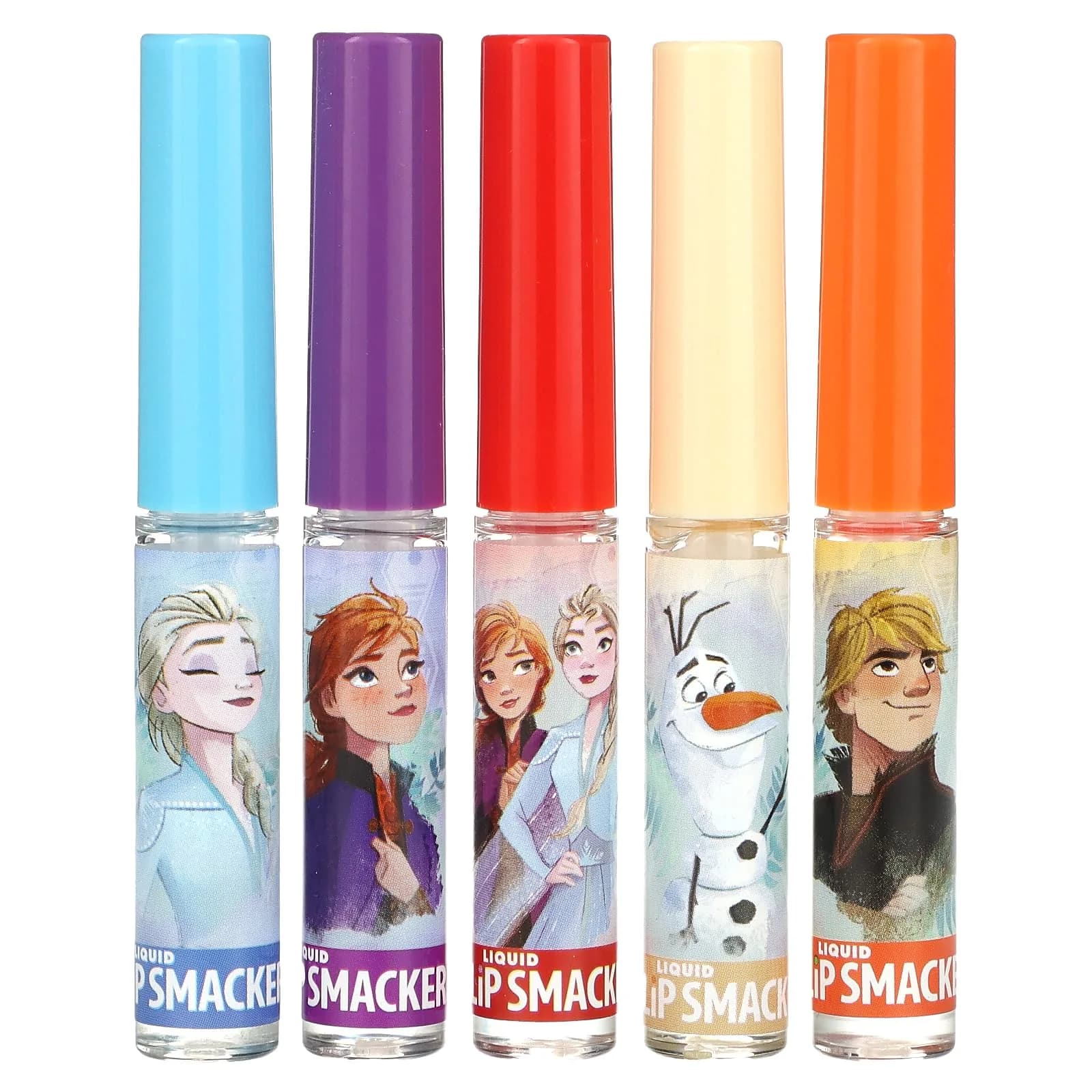 Lip Smacker Disney Frozen 2 Liquid Flavored Lip Balm Party Pack | 5 x 0.45 fl oz (13.3 ml) | Moisturizing Shine