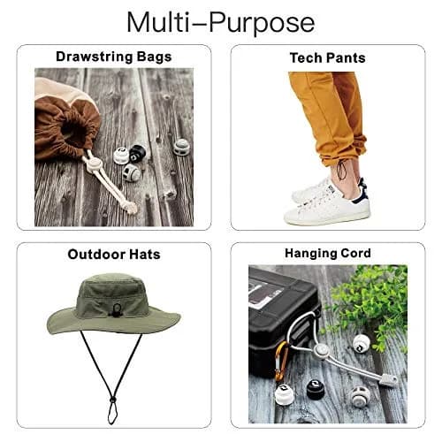 RJ-Sport Grey Shoelace - Premium Cord Locks for Kids & Adults, 1 Size thumbnail 5