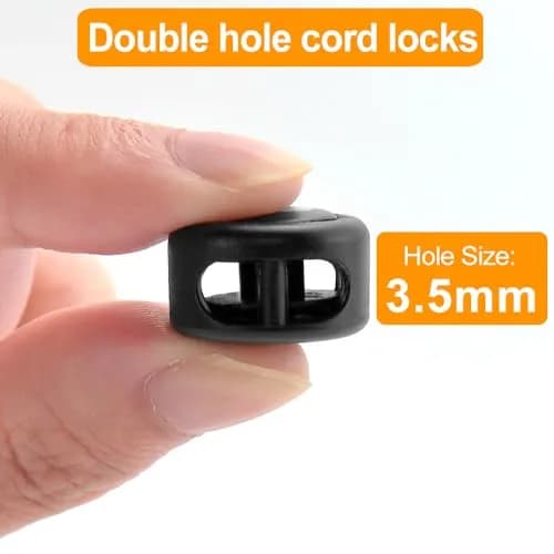 RJ-Sport Grey Shoelace - Premium Cord Locks for Kids & Adults, 1 Size thumbnail 2