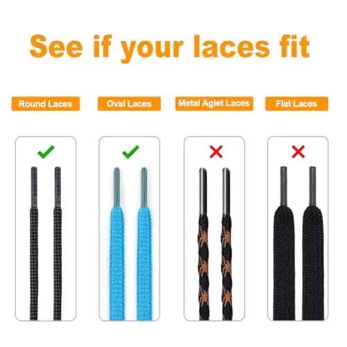 RJ-Sport Grey Shoelace - Premium Cord Locks for Kids & Adults, 1 Size thumbnail 3