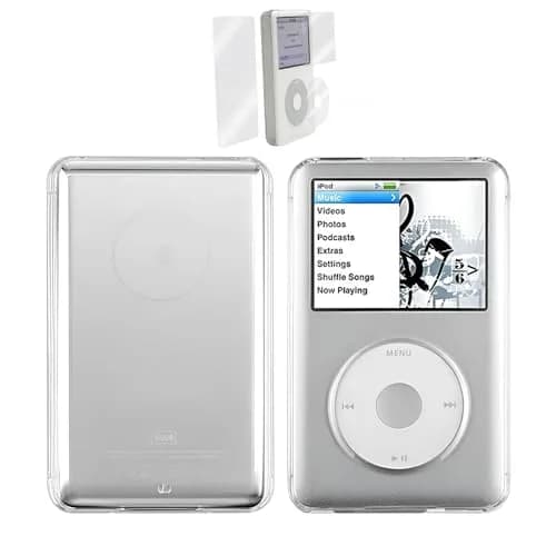 BestforYou Clear Hard Snap-on Case Cover for Apple iPod Classic 6th 7th 80GB, 120GB, 160GB | Thin 10.5mm Version with Screen Protector thumbnail 1