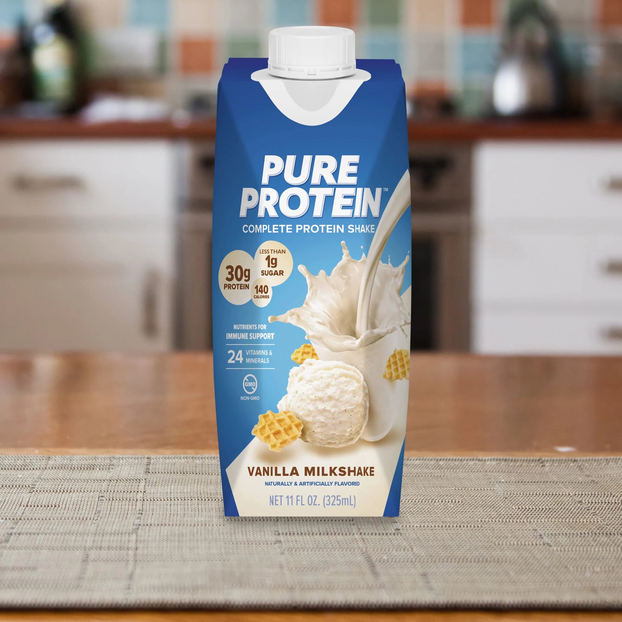 Pure Protein Vanilla Protein Shake 355ml (11 Fl Oz) | 30g Complete Protein, Low Sugar, Keto-Friendly - view 6