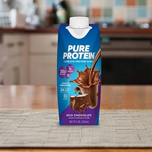 Pure Protein Chocolate Protein Shake 11 Fl Oz (132 Fl Oz) | 30g Protein Per Serving, Keto-Friendly, Immune Support thumbnail 6