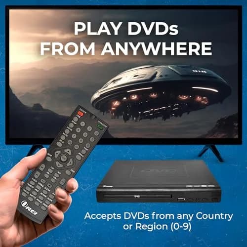 OREI Region Free HDMI DVD Player - Supports 1080P, Multi Zone, Compact, USB Input, Worldwide Voltage thumbnail 8