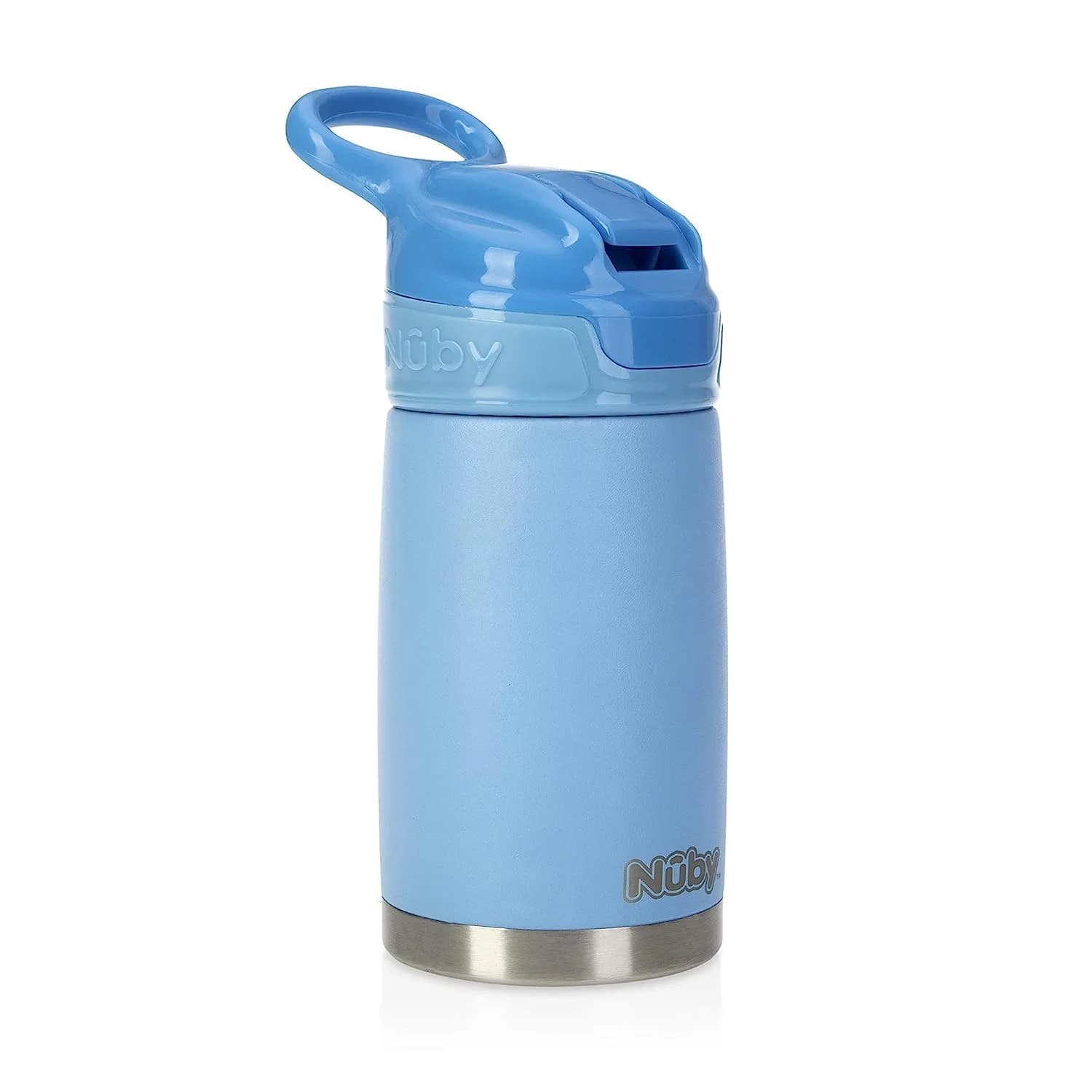 Nuby Thirsty Kids No-Spill Flip-It Reflex Stainless Steel Travel Cup 300ml (10.1 oz) | Insulated for 10 Hours - view 9