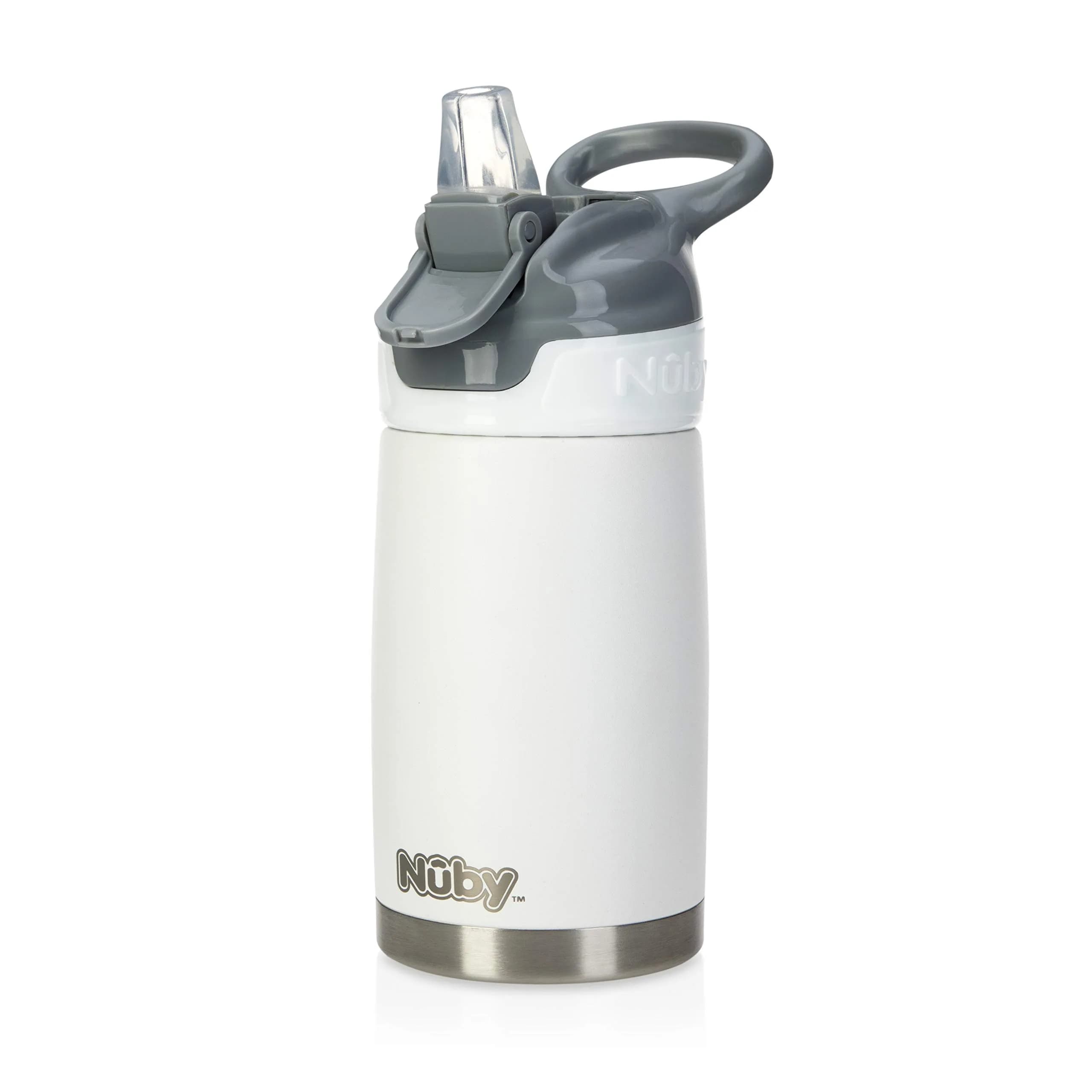 Nuby Thirsty Kids No Spill Flip-It Reflex Stainless Steel Travel Cup 300ml (10.1 Oz) | Insulated for 10 Hours - main product image