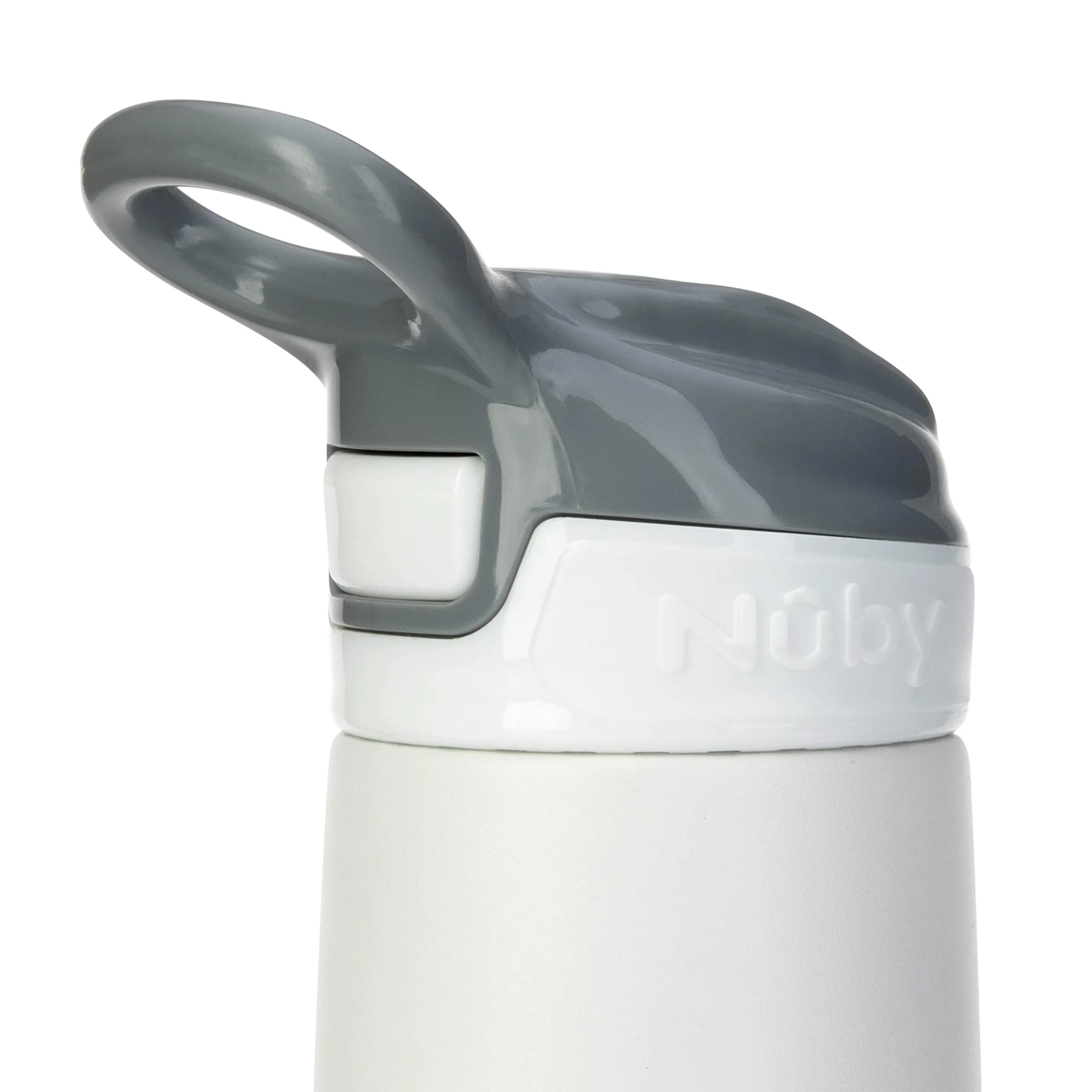 Nuby Thirsty Kids No Spill Flip-It Reflex Stainless Steel Travel Cup 300ml (10.1 Oz) | Insulated for 10 Hours - view 7