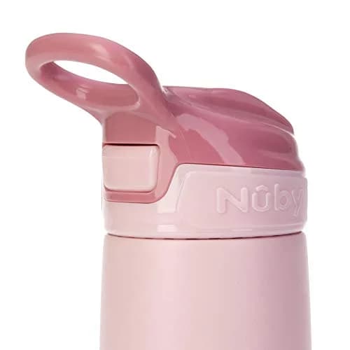 Nuby Thirsty Kids No-Spill Flip-It Reflex Stainless Steel Travel Cup 300ml (10.1 oz) | Spill-Proof Sippy Cup for Toddlers 18+ Months thumbnail 8