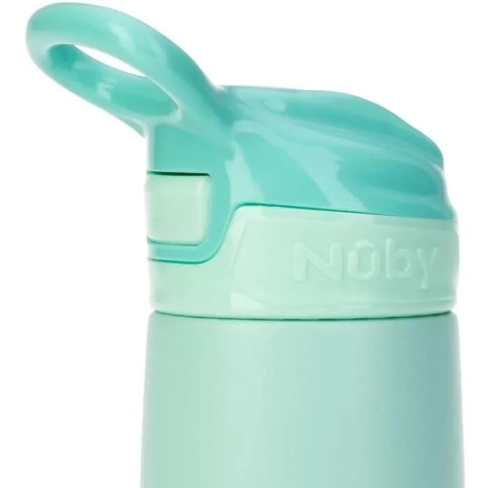 Nuby Thirsty Kids No Spill Flip-It Reflex Stainless Steel Travel Cup 300ml (10.1 Oz) | Insulated for 10 Hours - view 3