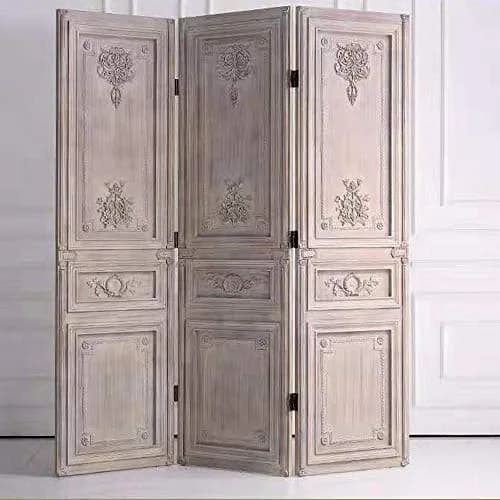 Beoot Unpainted Wood Carved Corner Furniture Onlay Applique 30x19cm (11.81x7.48inch) | European Style Floral Wood Carving thumbnail 6