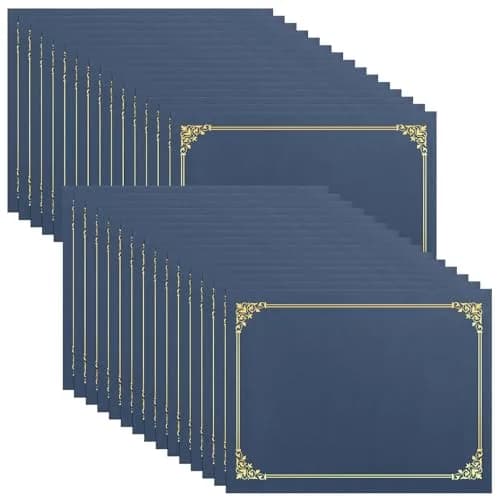 SUNEE Certificate Holders Navy Blue 30 Packs | Letter Size 8.5x11 Certificates thumbnail 1