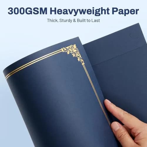 SUNEE Certificate Holders Navy Blue 30 Packs | Letter Size 8.5x11 Certificates thumbnail 3