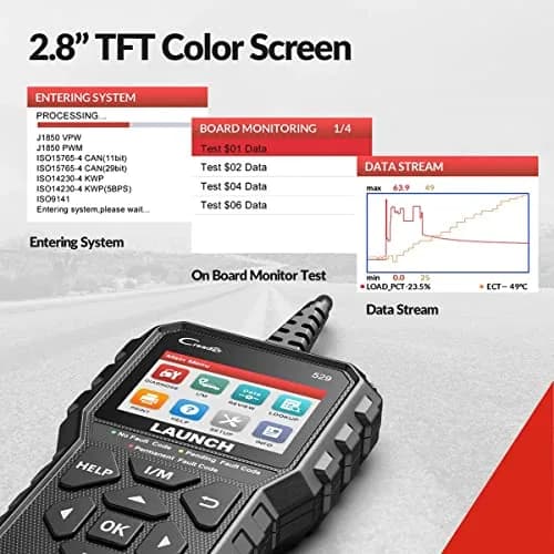 LAUNCH CR529 Full OBD2 Function Diagnostic Tool | Supports All Vehicles 1996+ with Lifetime Updates thumbnail 8