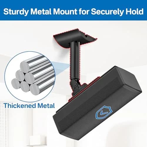 tiebutie Black Speaker Mount for Bose UB-20 Series II Speakers | Wall & Ceiling Mount with 60° Tilt & 180° Swivel thumbnail 6