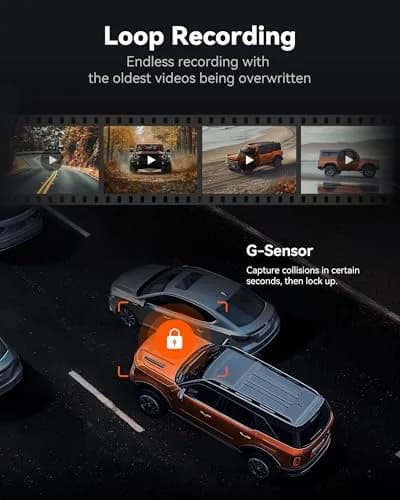 WOLFBOX G840S 12" 4K Mirror Dash Cam with GPS & 32GB Card | Night Vision, Dual Recording, Parking Monitor thumbnail 8