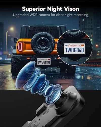 WOLFBOX G840S 12" 4K Mirror Dash Cam with GPS & 32GB Card | Night Vision, Dual Recording, Parking Monitor thumbnail 3