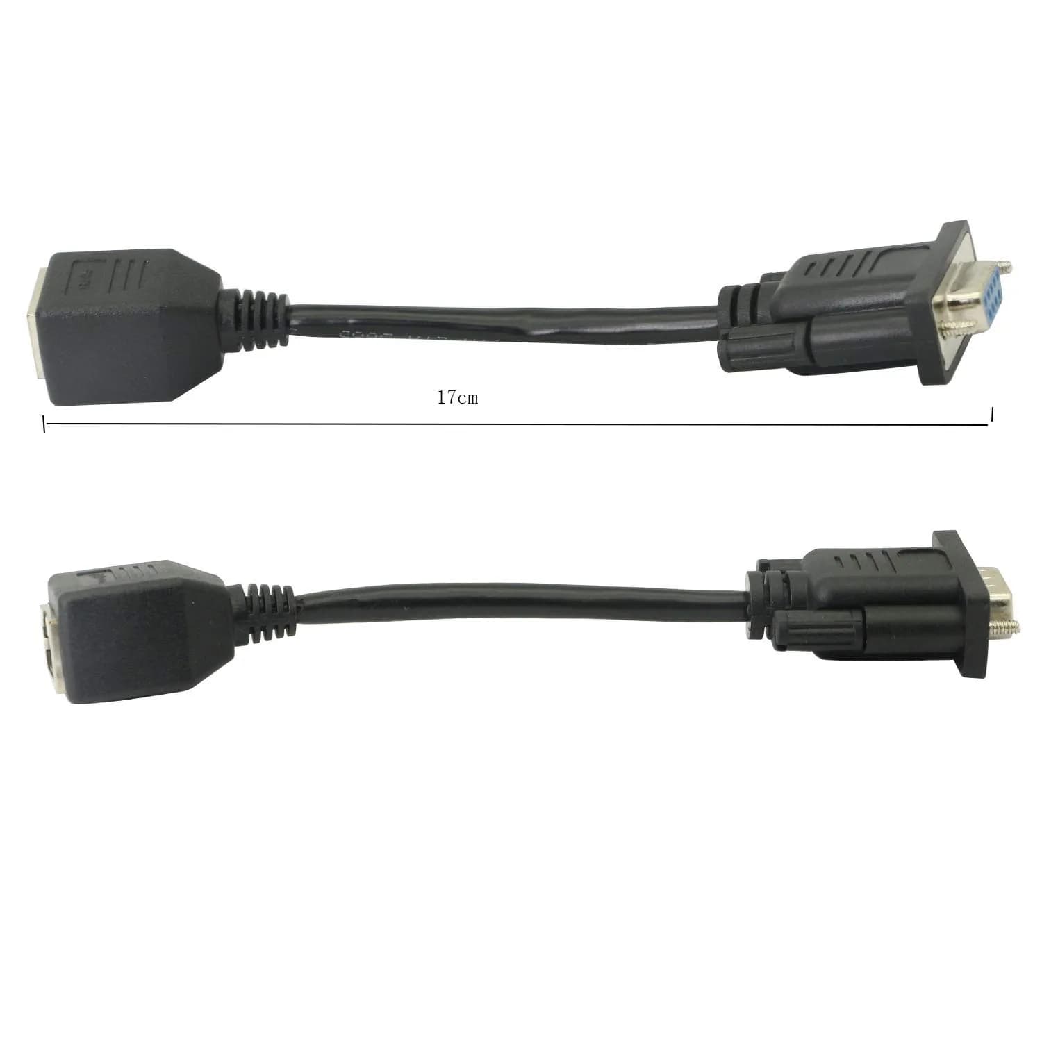 XMSJSIY DB9 RS232 to RJ45 Extender Adapter 2-Pack | Extends Serial Data Up to 100m - view 3