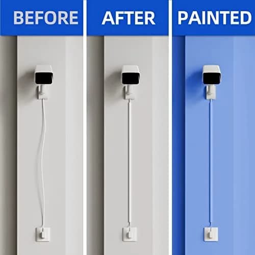 Delamu 128in (3.25m) Single Cord Hider for Wall | Easy Install Self-Adhesive Cable Raceway for 1 Mini Cord thumbnail 5