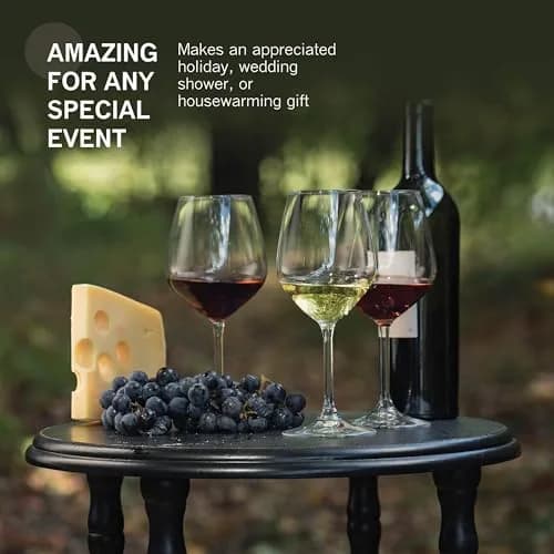 Bormioli Rocco Red Wine Glasses 18 oz | Italian Craftsmanship for Elegant Dining & Entertaining thumbnail 6