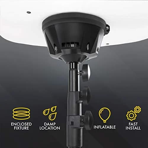 SeeDevil 150 Watt LED Balloon Light Kit | 19,500 Lumens, 6.5 Ft Tripod, Dimmable, Indoor/Outdoor, Portable thumbnail 6