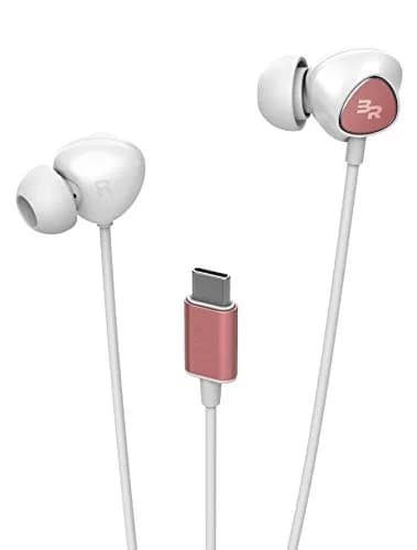 Bolle & Raven USB-C Wired Earbuds with Mic, 1.7cm (0.67in) Length | Inline Remote & Microphone for Type-C Phones thumbnail 6