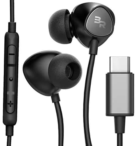 Bolle & Raven Thore Type C Wired Earbuds with Mic, 1.2m (4ft) Cord | HD Audio & Bass thumbnail 1