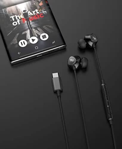 Bolle & Raven Thore Type C Wired Earbuds with Mic, 1.2m (4ft) Cord | HD Audio & Bass thumbnail 4
