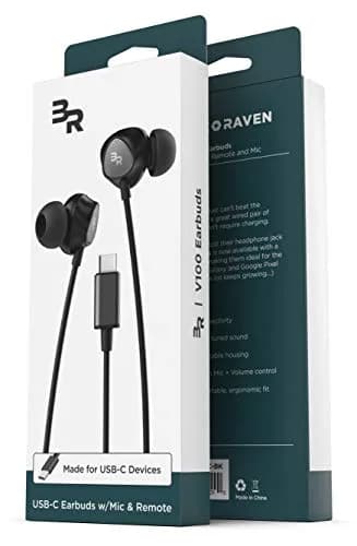 Bolle & Raven Thore Type C Wired Earbuds with Mic, 1.2m (4ft) Cord | HD Audio & Bass thumbnail 5