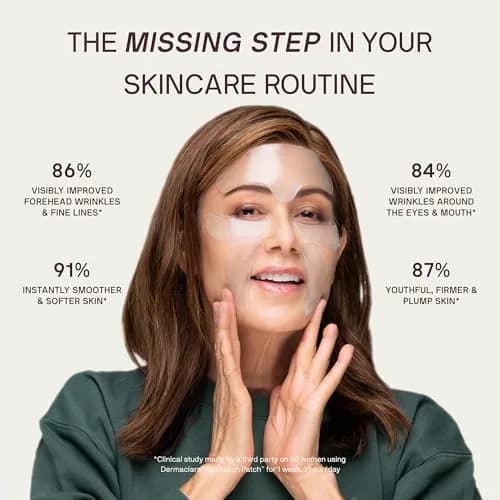 Dermaclara Silicone Patch Eyes & Forehead Kit | Reusable Overnight Wrinkle Pads for Frown & Smile Lines (1 Kit) thumbnail 6